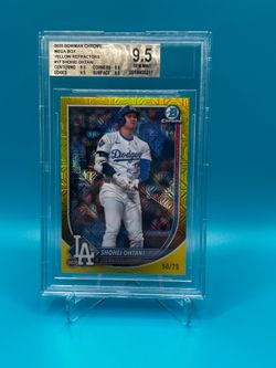 Shohei Ohtani Bowman Chrome Yellow Mojo /75 BGS 9.5