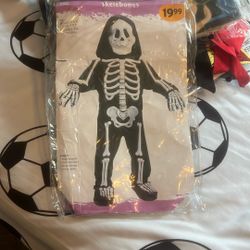 Kid Skeleton Halloween Costume 