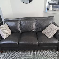Charcoal Gray Couch And Love Seat 