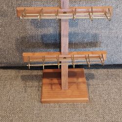 Wooden Jewelry Rack