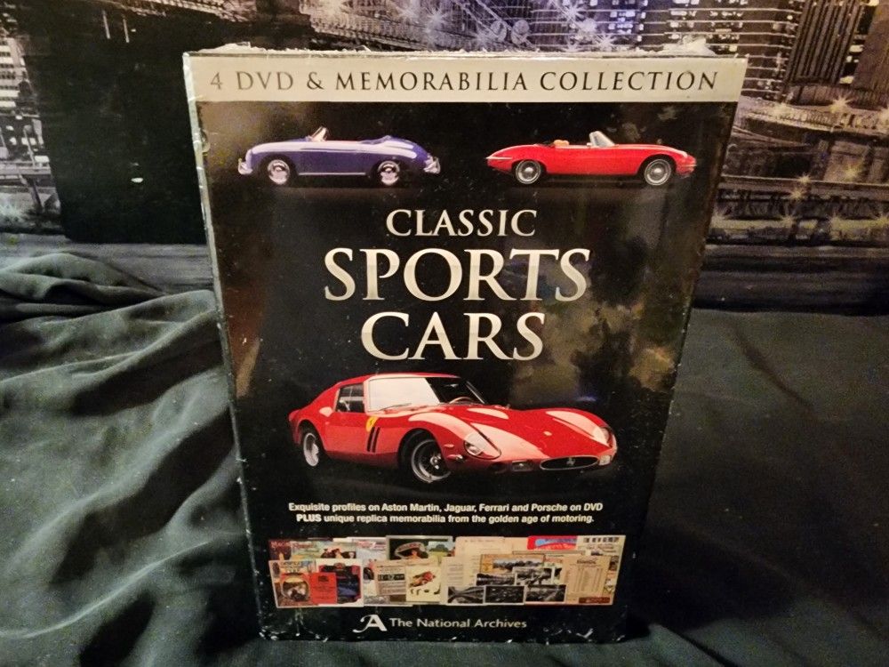 New Still In Cellophane Classic Sports Car DVD Box Set