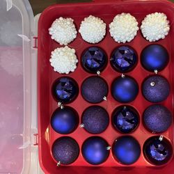 Purple/white Ornaments