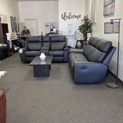 Reclining sofa And ROCKING love Seat By Ashley Furniture 