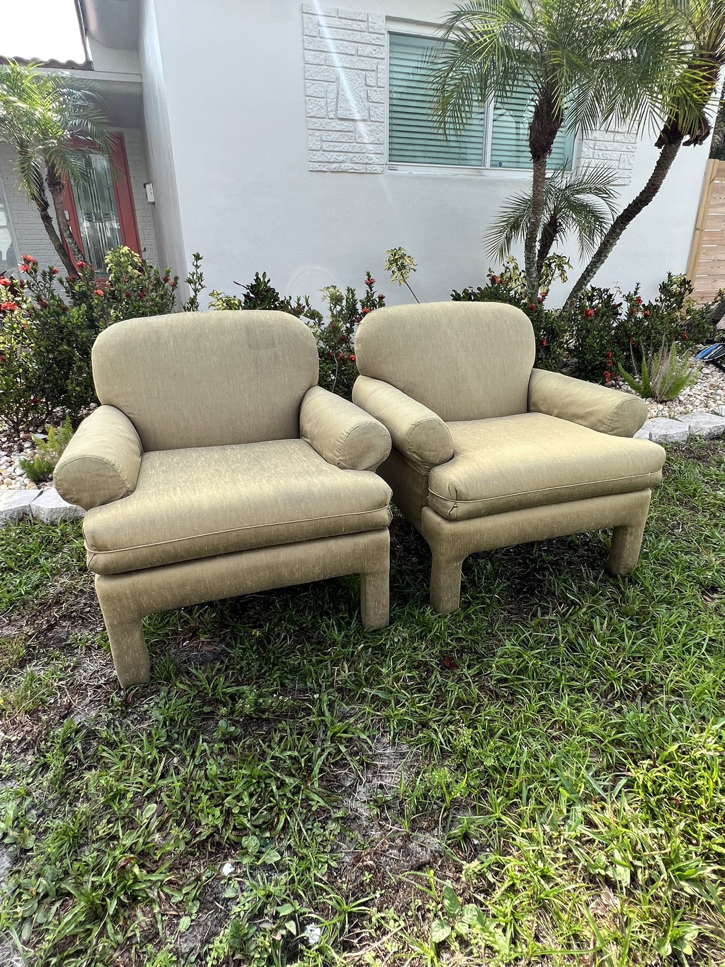 Pair of Postmodern Parsons Chairs