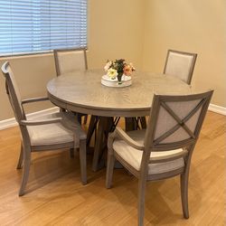 Beautiful 54” Dining Set with 4 Chairs