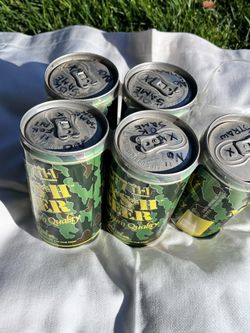 VINTAGE 1970'S MASH TV 4077th M*A*S*H* BEER CAN COLLECTIBLE  5-PACK OF EMPTY CANS