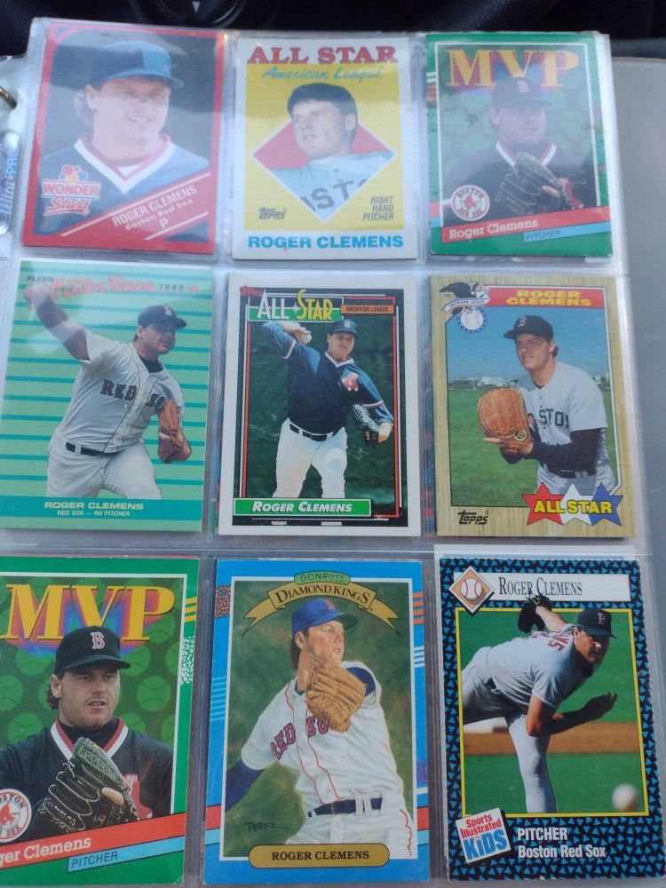 Roger Clemens And Mark Maguire Rookie Cards Ungraded
