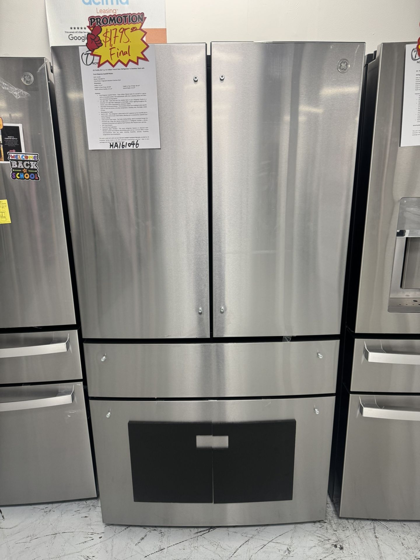 GE Profile 29 Cu.ft Refrigerator With Dual-dispense Autofill Pitcher