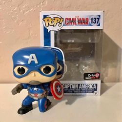 Marvel Avengers CA: Civil War GameStop Exclusive Captain America Funko Pop! Figure