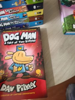 Dog Man Books and  Cat Kid