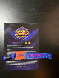 Nocturnal wonderland vip 2 day 2026