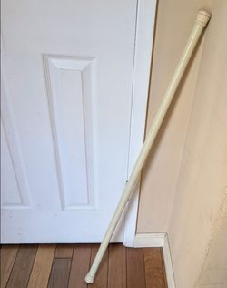 40" - 76" extending adjustable tension metal curtain rod