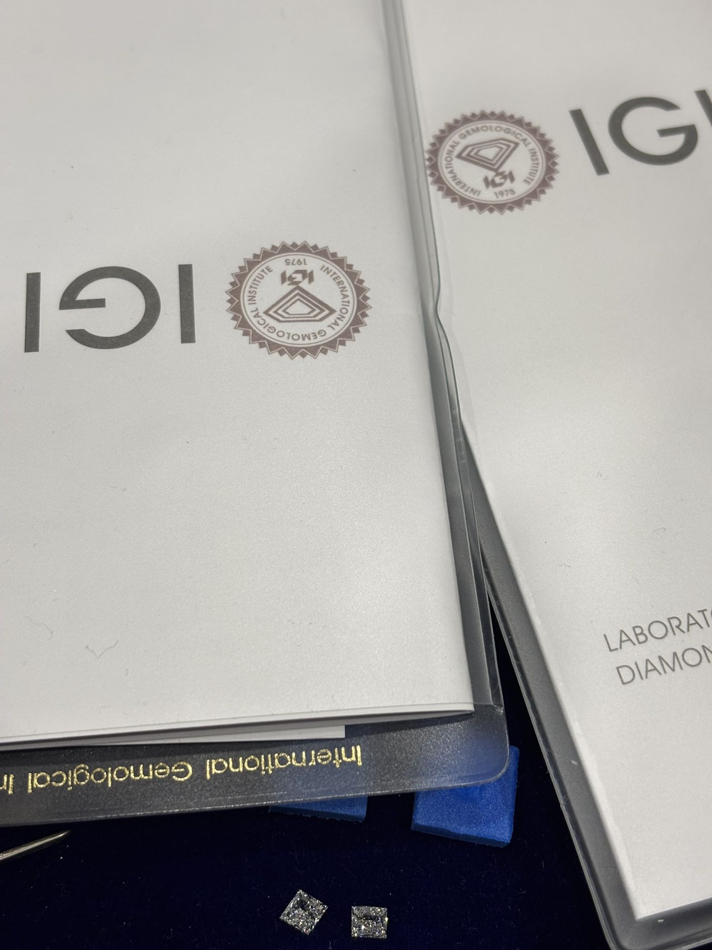 A Pair Of Princess IGI Best Diamond For Studs Earring