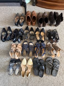 17 Pair Shoes Size 8.5 to 9