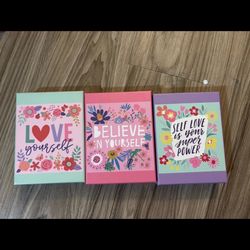 Set of 3 motivational 100 piece 7.5 x 7 inch puzzles