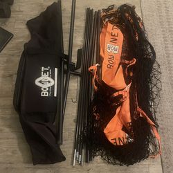 Bownet Portable Baseball/Softball Net With Carrying Bag Durable & Easy Setup 7x7