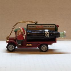Coca Cola Bottle On Truck Ornament 