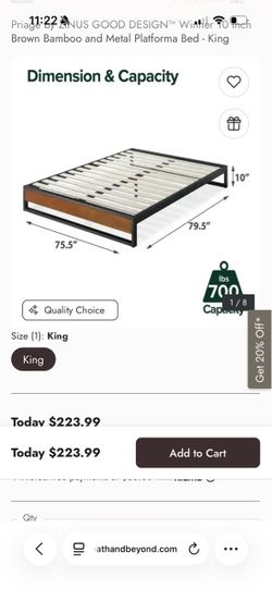 Queen  bed