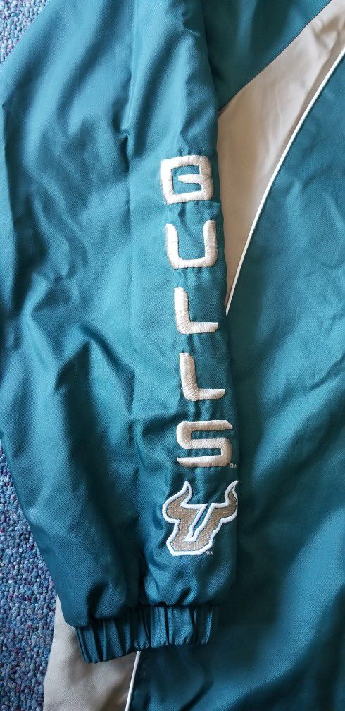 Unisex USF BULLS fleece lined Hooded Jacket