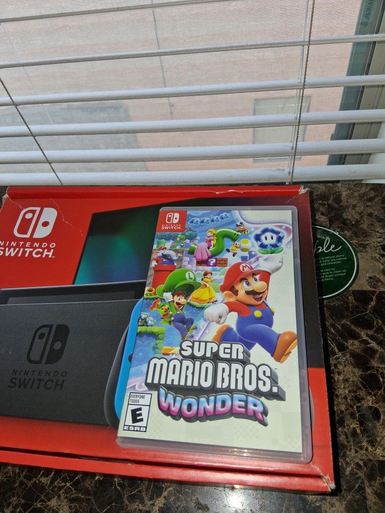 Nintendo Switch With Super Mario Wonder