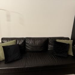 IKEA FRIHETEN Leather Sofa Bed w/ Storage