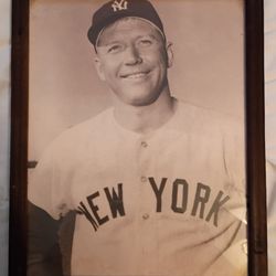 Michey Mantle (New York Yankee) Framed Picture 