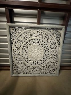 Artisanal India Hand Crafted Wooden Wall Panel