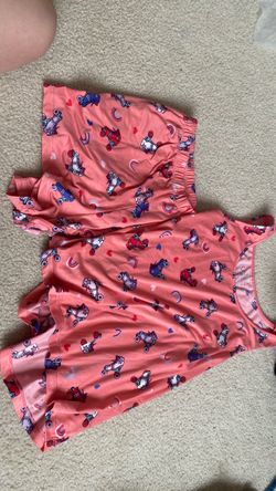 Justice Roller Skate & Rainbow Pajama Set – Size L (12–14)