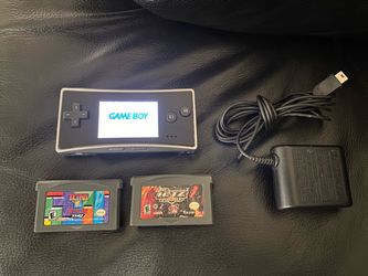 Nintendo Game Boy Micro (OXY-001) + Tetris Worlds + Charger