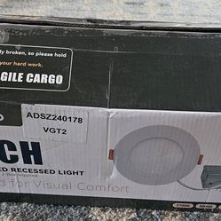 12 Pack Amico 4 inch SLIM PANEL LED RECESSED LIGHT ADSZ240178 VGT2