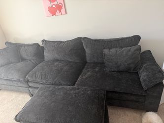 Sectional with ottoman