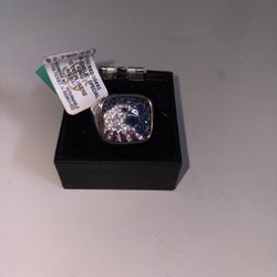 NEW! EFFY MENS’ DIAMOND , RUBY & SAPPHIRE EAGLE RING/ SIZE 10/ MSRP $2,875