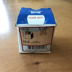 Pro Pac Metallics N165 Hex Nuts 3/8-16, 100 Pcs 