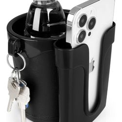 NEW 2 in 1 Bicycle Cup Holder Mobile Phone Rack Universal Fit/Car/Motorcycle/Bicycles/Wheelchair