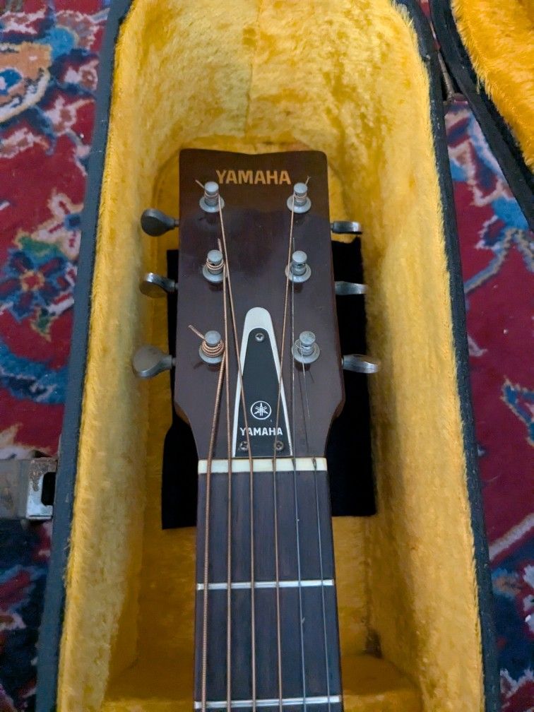 Vintage Yamaha Fg 180 Red Label Acoustic Guitar