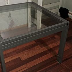 Glass Top Extendable Table