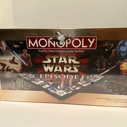 Sealed and New Star Wars Episode 1 Monopoly Collector Edition Board Game