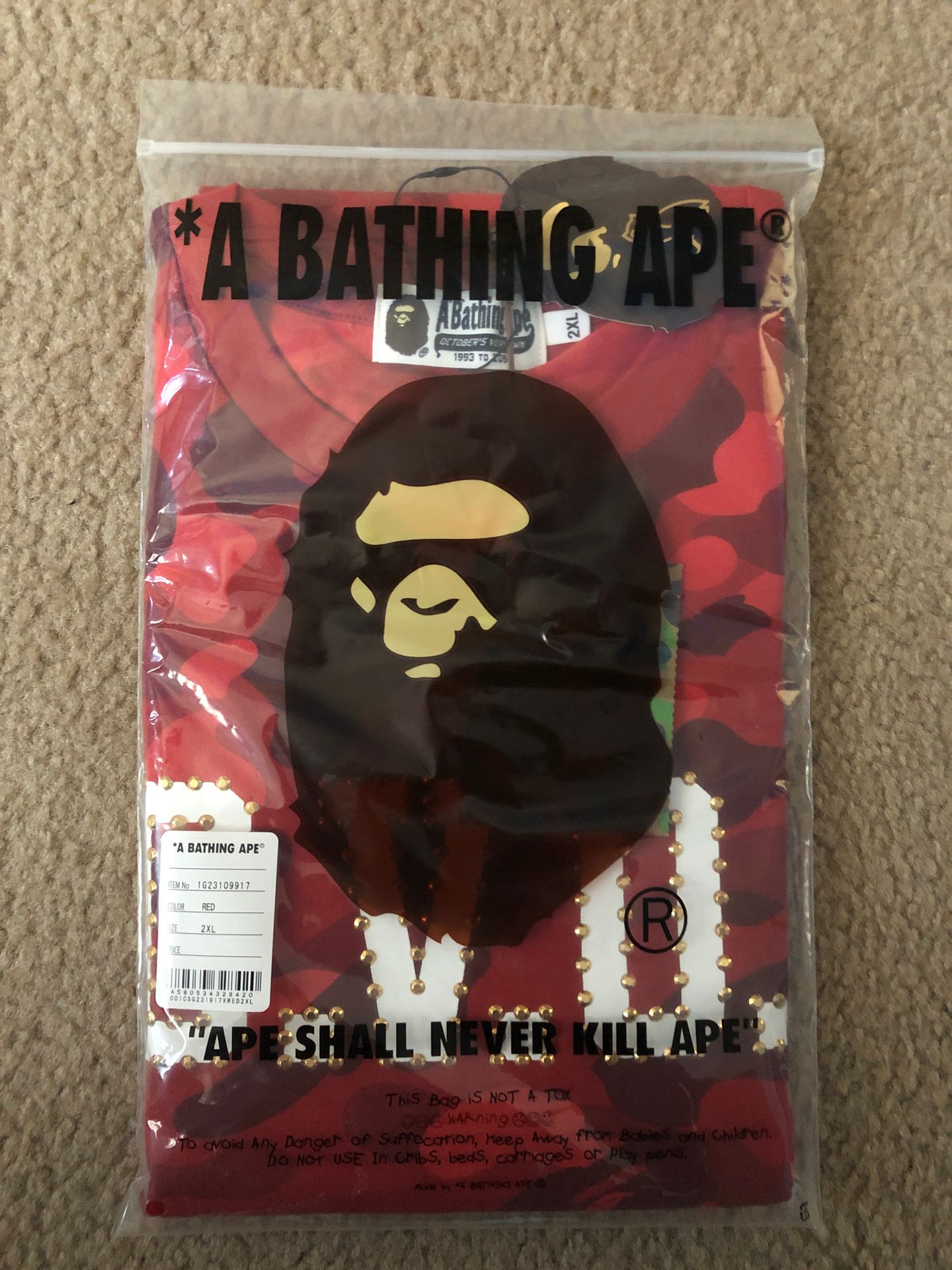 Ovo Bape Camo T-Shirt 2XL