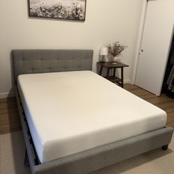 Queen bed frame - grey