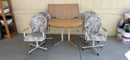 Dining room table with chairs