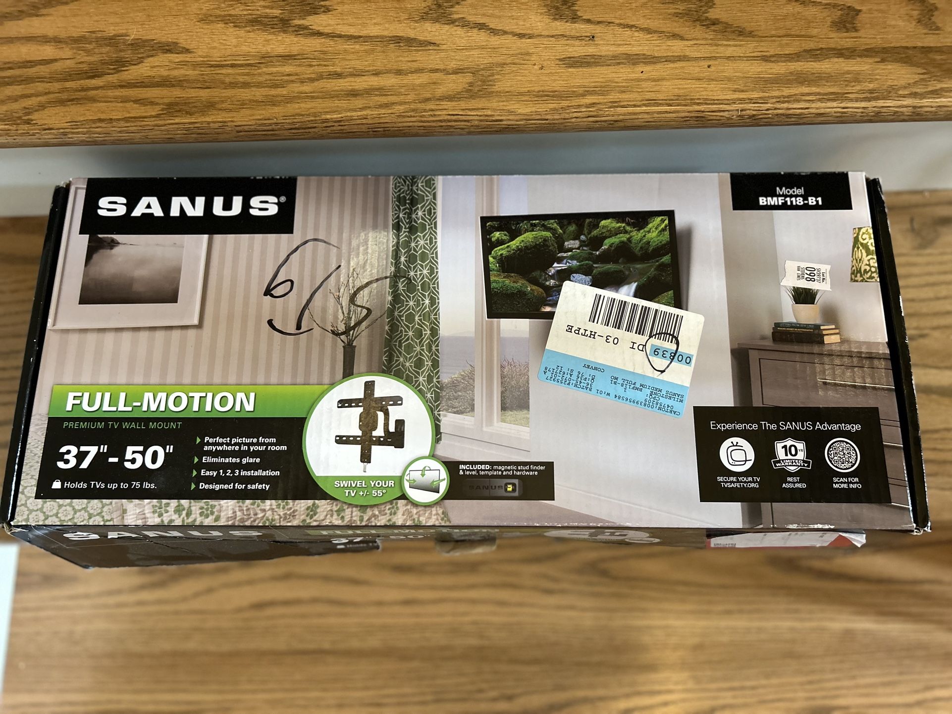 Sanus Premium Full Motion TV Wall Mount 37-50”