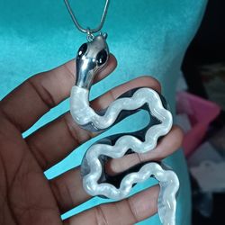 Snake Pendant Necklace Set 