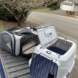 Small Dog Cat Rabbit Bunny Kennel Crate Carrier Like New 24" L by 14” W by 14” H $25 Each