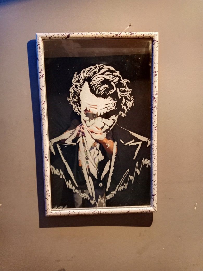 Hand Engraved Joker Mirror