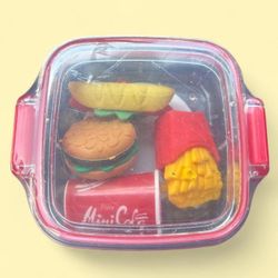Fast Food Eraser Set