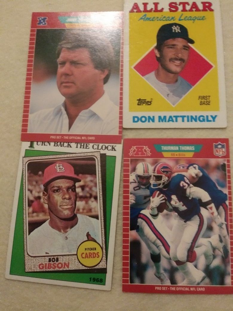 Football and baseball memorabilia