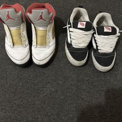Jordan 5 Fire Red & Knu Skool Vans