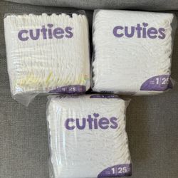 Cuties Size 1 Diaper