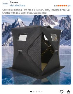 Garvee 2-3 Person Insulated Ice Fishing Tent