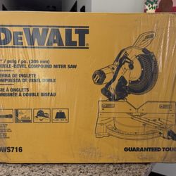 DEWALT 12" Dual Bevel Compound Miter Saw – 15‑Amp Corded 12‑In